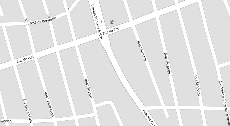 Mapa do entorno da escola, na Avenida Princesa Isabel, bairro São Caetano, Itabuna